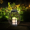 Solarny lampion ogrodowy Koge 313249 LED czujnik zmierzchu czarna