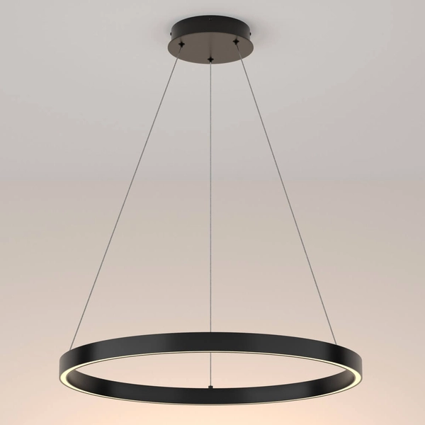 Ledowa lampa wisząca Rim MOD058PL-L32B3K 37W ring czarna