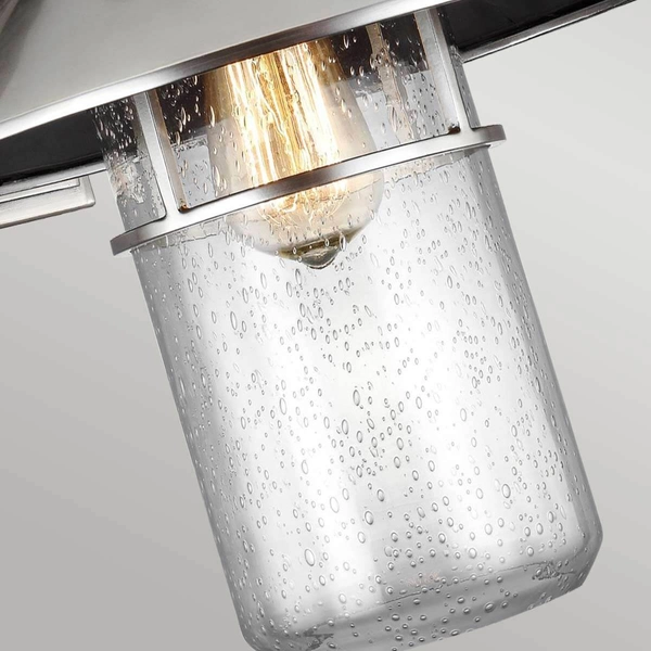 Latarnia naścienna FE-BOYNTON2-L Feiss IP44 ogrodowa kapelusz srebrny