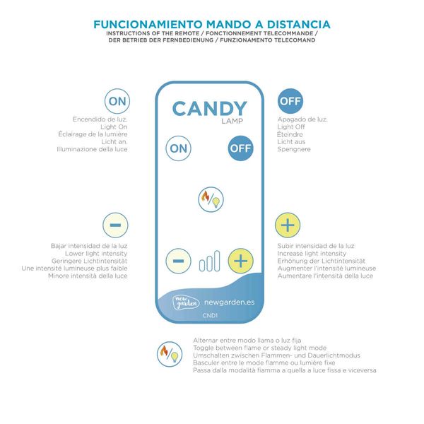 Tarasowa lampka stołowa z magnesem Candy LUMCND019BXWLNW IP54 biała