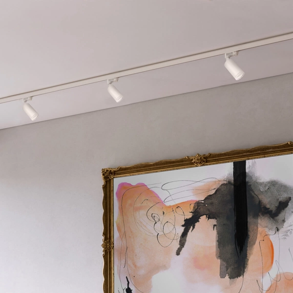 Sufitowy zestaw szynowy 1-fazowa LONDON 327673 metalowe tubki białe