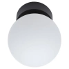Sufitowa lampa Kier 10302 kulista do sypialni czarna biała
