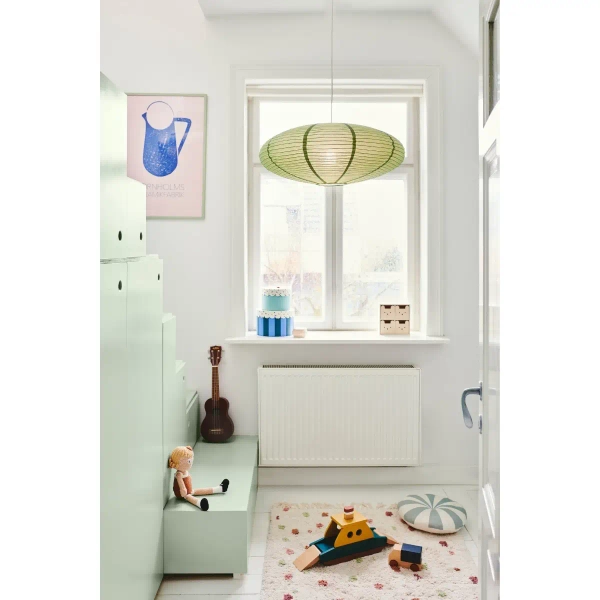 Klosz do wiszących lamp Villo 60 2213253223 owalny papierowy zielony