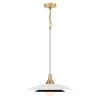 Wisząca lampa Welsh QN-WELSH-P-WHT LED 15W 3000K dyski złote białe