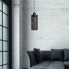 Wisząca lampa Midnight Abigali-ZAE27 Abigali siatka tuba czarna