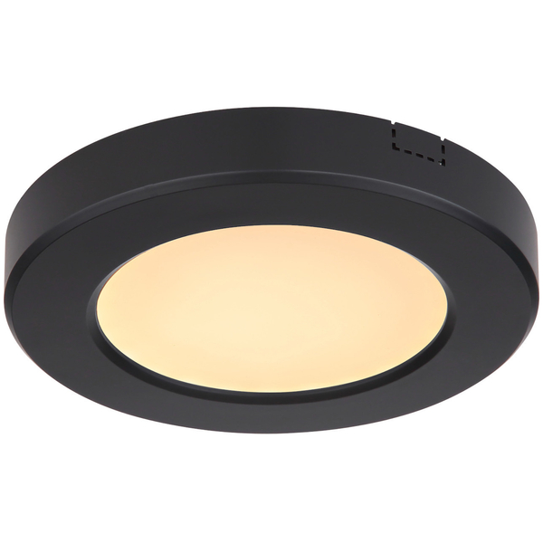 LAMPA sufitowa LASSE 12379-6B Globo metalowa OPRAWA okrągła LED 6W 3000K - 6500K plafon czarny