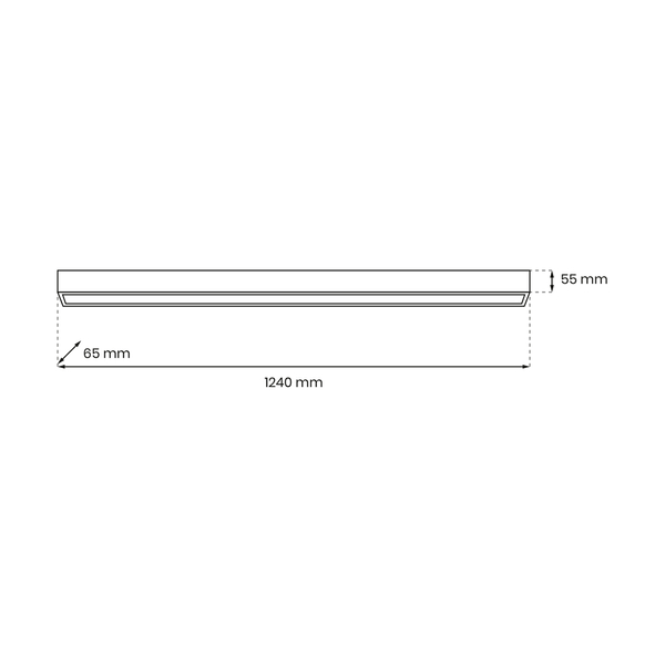 Lampa sufitowa Lungo MLP8910 LED 18W do salonu czarna