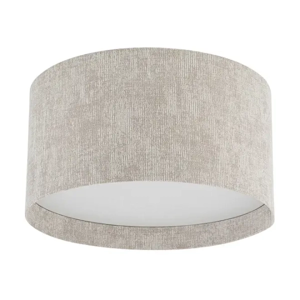 Sufitowa lampa tkaninowa CEDRO 11670 do sypialni beżowa