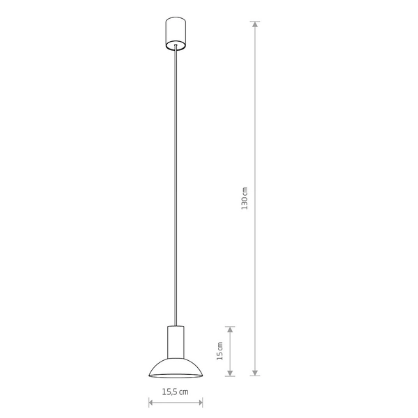 Wisząca lampa loftowa Hermanos 8194 okrągła do przedpokoju czarna