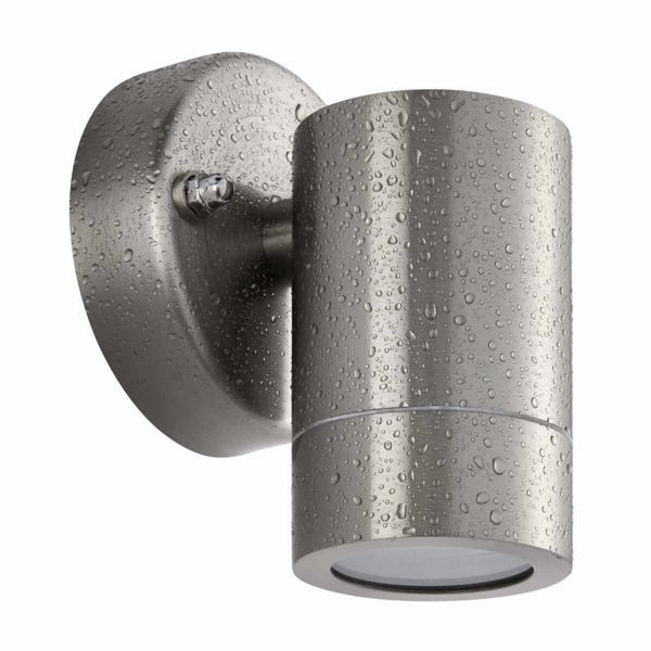 Metalowa tuba na ścianę Palin 101349 Saxby srebrna