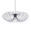 Wisząca lampa Tizi K-3409 industrialny druciak czarny