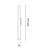 LAMPA ścienna KOSAME 4487 Shilo metalowa OPRAWA tuba downlight biały