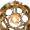 Metalowa lampa wisząca Hannelore 10423/40/02 kula złota