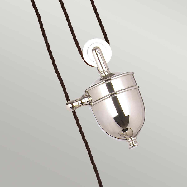 Regulowana lampa wisząca Provence PV-P-PN Elstead polerowany nikiel