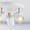 Lampa sufitowa Gull 59932 Endon reflektorki regulowane białe mosiądz