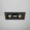 Podwójna lampa wpuszczana Metal Modern DL093-02-10W3K-B LED 20W czarna