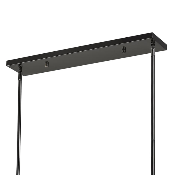Wielopunktowa lampa wisząca Seoul p10742bk Cosmolight metal szkło czarna biała