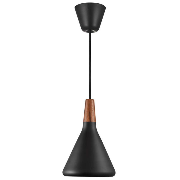 Metalowa lampa wisząca Nori 2120803003 do jadalni czarny brązowy