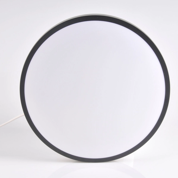 Czarny plafon kuchenny KERN 314918 okrągła lampa LED 15W 4000K