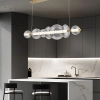 Wisząca lampa szklane kule Atomo QN-ATOMO-LP7-BG LED 46W 3000K złoty