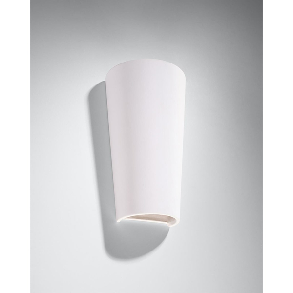 Salonowa lampa ścienna SL.0838 ceramiczny kinkiet biały
