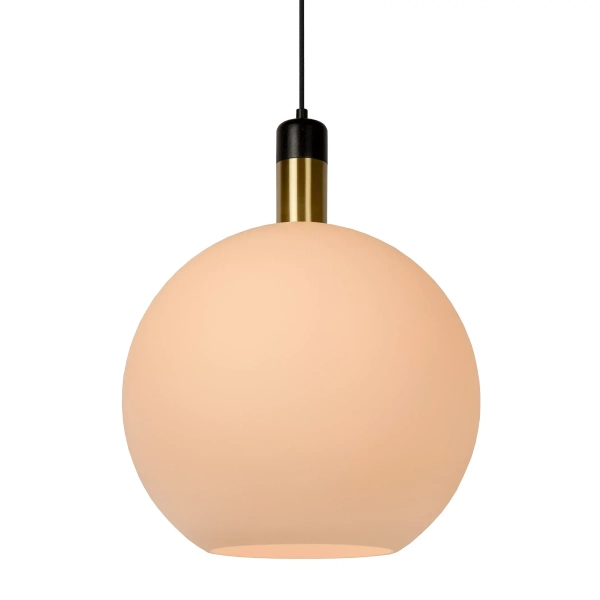 Kulista lampa wisząca Julius 34438/40/61 Lucide szklana biała czarna