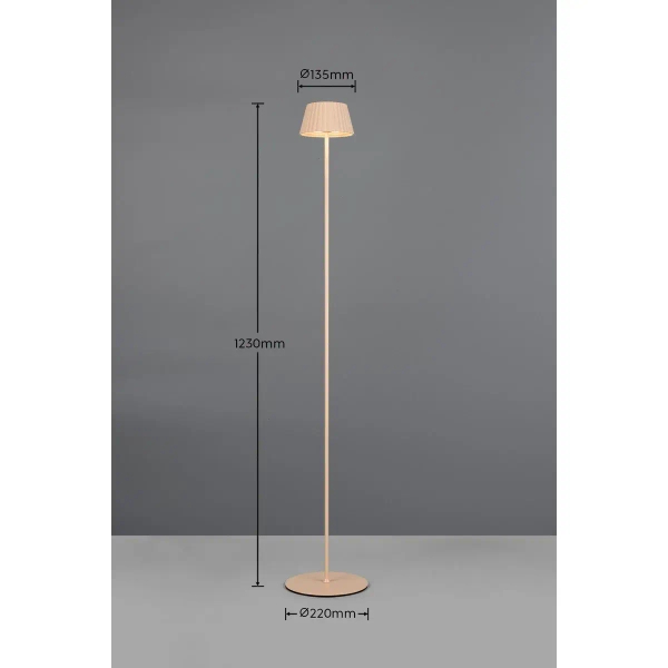 Podłogowa lampa SUAREZ R47706166 LED 1,5W 3000K IP44 beżowy