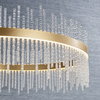 Żyrandol pierścień L&-181908 Light& do salonu glamour złoty