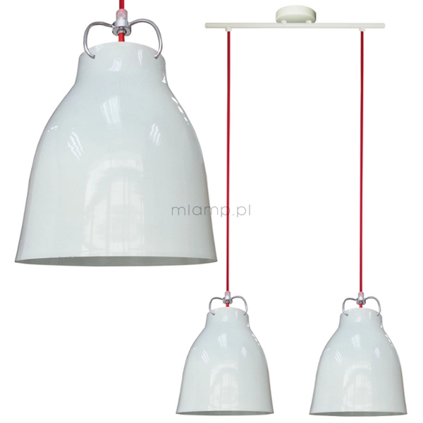 Lampa wisząca PENSILVANIA 2 32-35813 industrialna metalowa zwis biały