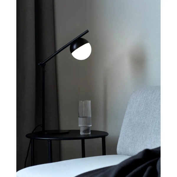 Stołowa lampka kulista CONTINA 2010985003 regulowana czarny