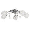 Lampa sufitowa z kryształkami Melissa 2622 Rabalux molekuły białe chrom