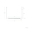 Lampa wisząca szklana Jacob ABR-LWLJ-3W-3000K LED 2,5W 3000K złota biała