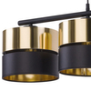 Wisząca lampa nad stół Hilton 4342 TK Lighting z abażurem czarna złota
