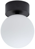 Sufitowa lampa Kier 10302 kulista do sypialni czarna biała