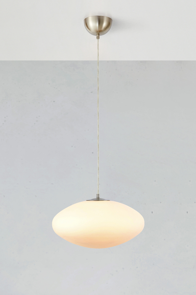 Lampa wisząca nad stół Locus 108437 Markslojd owalna szklana biała