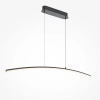 Łukowa lampa wisząca liniowa Curve MOD243PL-L18BK LED 15W 3000-4000K czarna