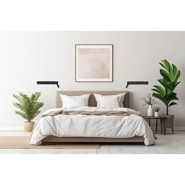 Kinkiet ścienny z portem USB Zarate LE42218 LED 8W 3000K tuba czarny