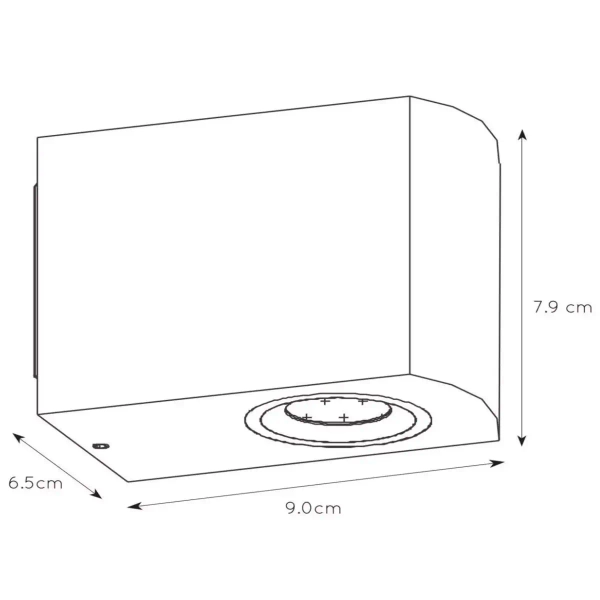 Ścienna lampa ogrodowa ZORA 22861/05/31 Lucide IP44 metalowa biała