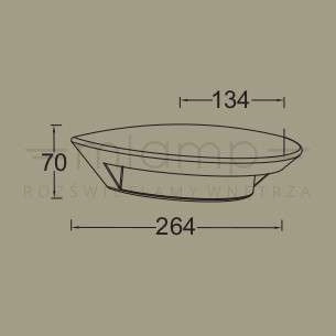 Zewnętrzna LAMPA ścienna GHOST 5188003118 Lutec metalowa OPRAWA kinkiet LED 7W 4000K ogrodowa IP54 szara
