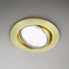 Sufitowa lampa wpuszczana z regulacją JURA 650100108 okragła mosiądz