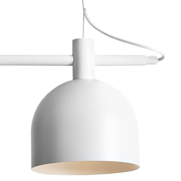 Lampa wisząca BERYL 976H Aldex metalowy zwis biały