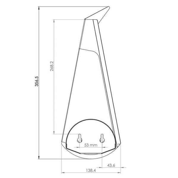 Metalowy kinkiet ścienny ORIGAMI PAWN-W LED 3W 3000K ptak biały