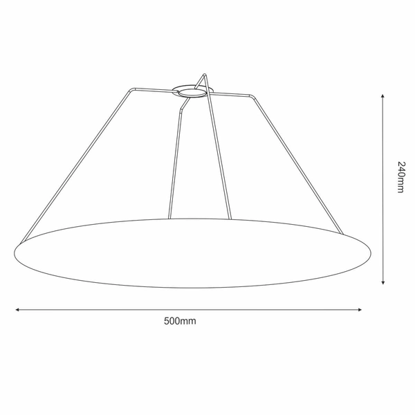 Przesłona do lampy wiszącej Gandra 5055 Shilo zamknięcie lampy białe