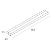 Kinkiet łazienkowy nad lustro Trio W0403D LED 7W 3000K IP44 chrom