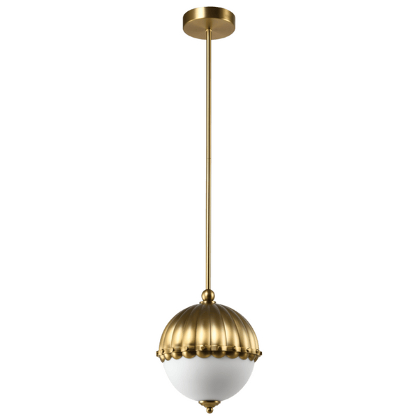 Dekoracyjna lampa wisząca Pralines P01220BR Cosmolight kula mosiądz