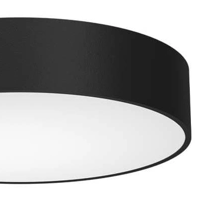 Loftowy plafon sypialniany SENGO 1275 Shilo LED 10W okrągły czarny biały