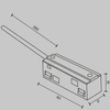 Wejście do zasilania magnetycznych szyn Exility TRA034B-42W-1 białe