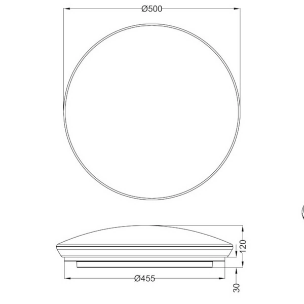 Ledowa lampa sufitowa Potz R62603000 21W 4000K IP44 do łazienki biała