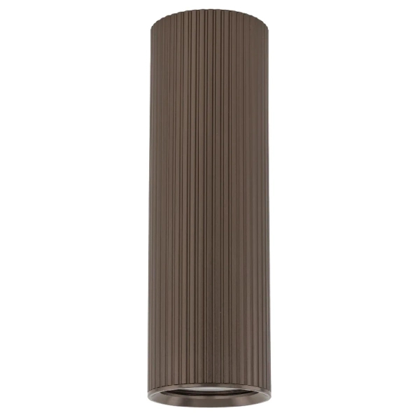 Sufitowa lampa do salonu Tune 11028 ryflowana tubka brązowy