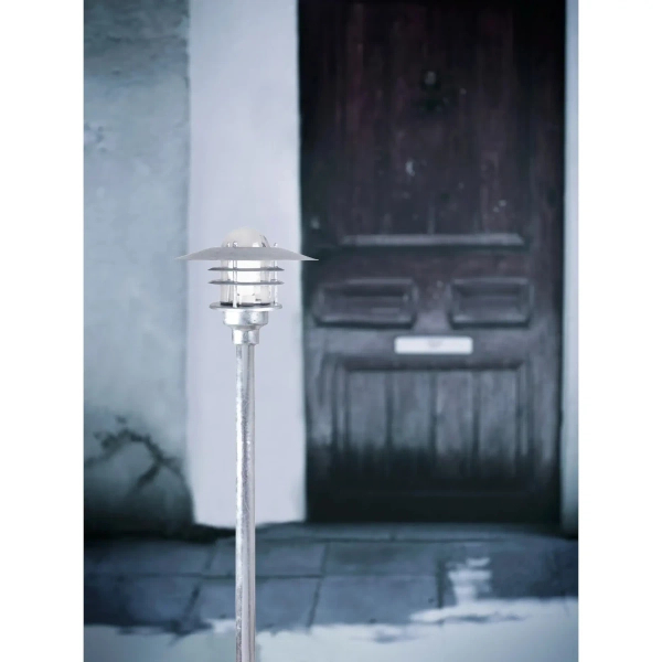 Zewnętrzna lampa stojąca Agger 74528031 IP54 retro cyna